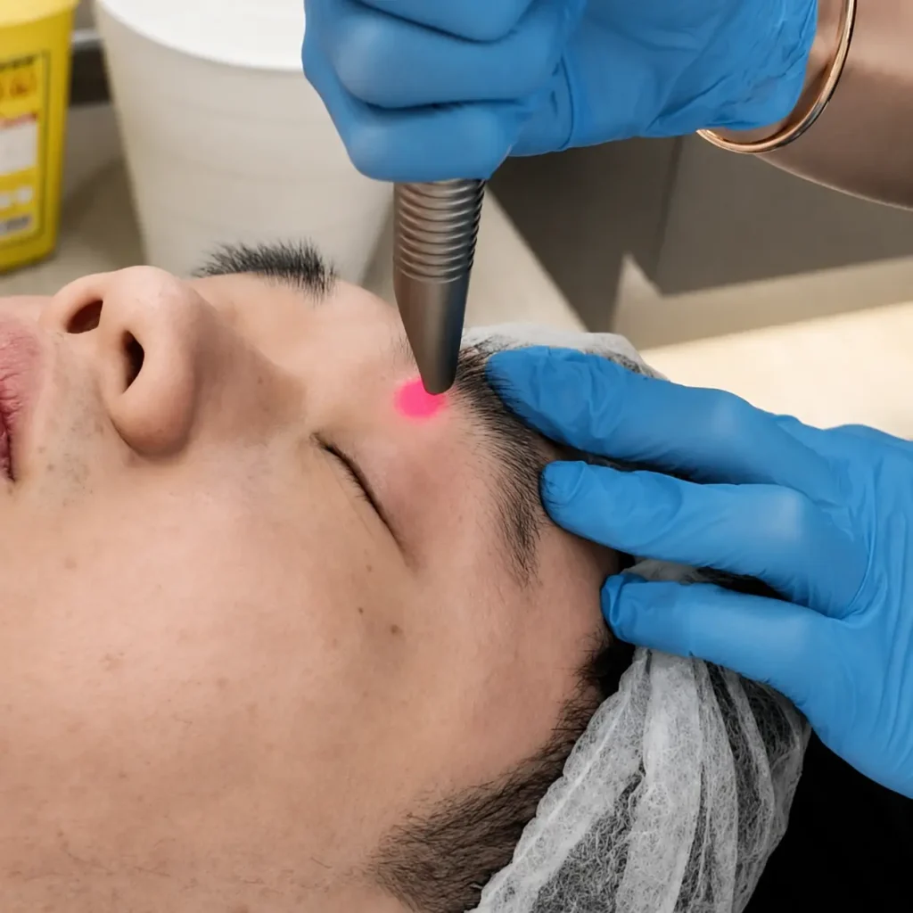 upper eyelid laser