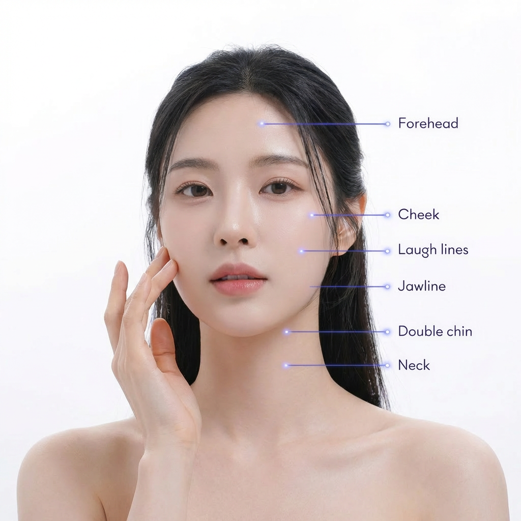 Soprano Titanium Treatment Areas